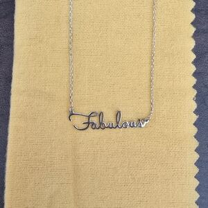 Silver 'Fabulous' Necklace